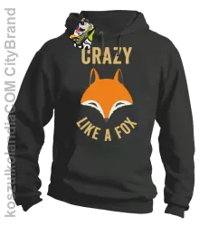 Crazy like a Fox - Bluza z kapturem szara 