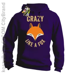 Crazy like a Fox - Bluza z kapturem fioletowa 