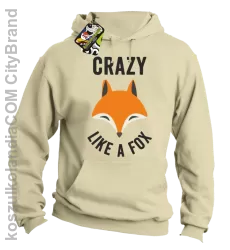 Crazy like a Fox - Bluza z kapturem beżowa 