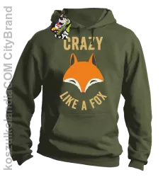 Crazy like a Fox - Bluza z kapturem khaki