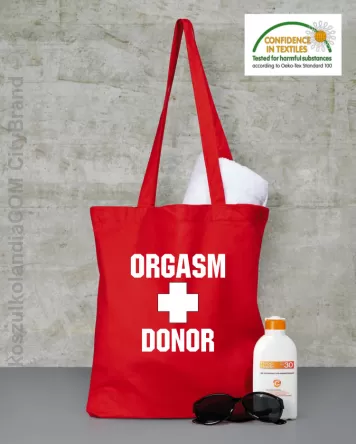 Orgasm Donor - Torba EKO czerwona 