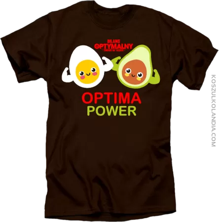 Optima Power Jajko i Avocado - koszulka męska 