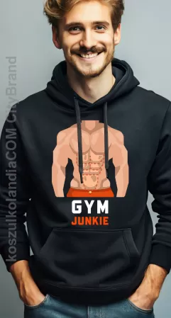 Gym Junkie  - bluza męska z kapturem