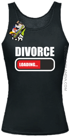 DIVORCE - loading - Top damski czarny