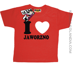 I love Jaworzno - koszulka dla dziecka - czerwony