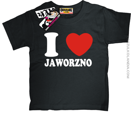 I love Jaworzno - koszulka dla dziecka - czarny