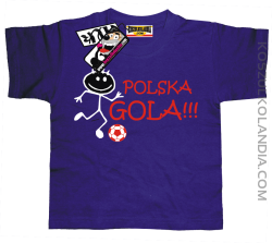 Polska Gola - koszulka dziecięca - fioletowy