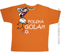 Polska Gola - koszulka dziecięca - pomarańczowy