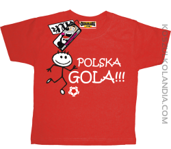 Polska Gola - koszulka dziecięca - czerwony