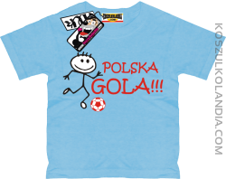 Polska Gola - koszulka dziecięca - błękitny