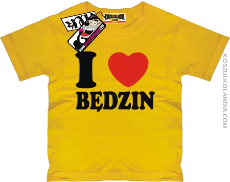 I love Będzin - dziecięca koszulka z nadrukiem