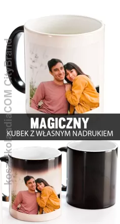 Magiczny kubek z twoim własnym nadrukiem - Kubek ceramiczny 330ml  