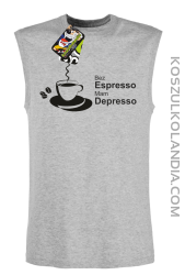 Bez Espresso Mam Depresso - Bezrękawnik męski melanż