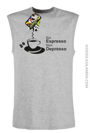 Bez Espresso Mam Depresso - Bezrękawnik męski