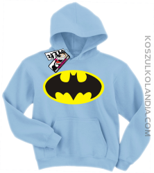 Batman - bluza dziecięca z kapturem - błękitny