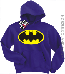Batman - bluza dziecięca z kapturem - fioletowy
