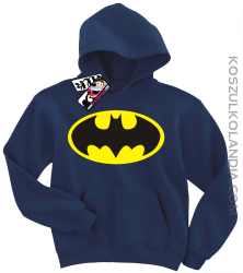 Batman - bluza dziecięca z kapturem - granatowy