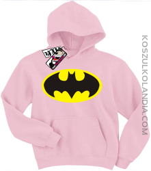 Batman - bluza dziecięca z kapturem - różowy