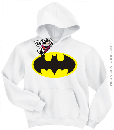 Batman - bluza dziecięca z kapturem - biały