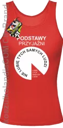 Podstawy przyjaźni - Top damski czerwony 