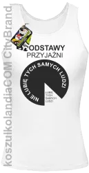 Podstawy przyjaźni - Top damski biały 