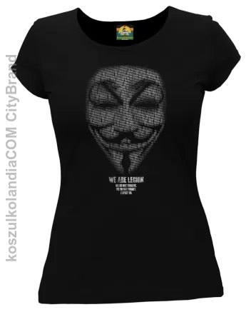 Anonymous We are Legion Transparent  - koszulka damska