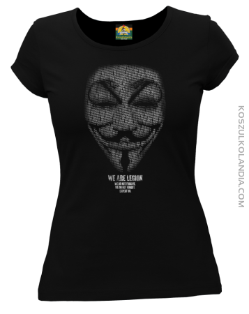 Anonymous We are Legion Transparent  - koszulka damska