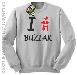 I LOVE Buziak -  Bluza STANDARD męska - Melanż