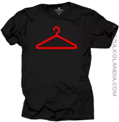 Symbol wieszak - t-shirt męski czarna