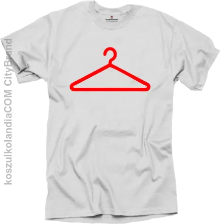 Symbol wieszak - t-shirt męski biała