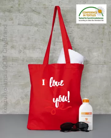 I LOVE YOU - RETRO - Torba na zakupy