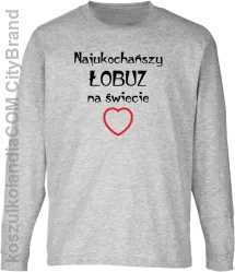 Najukochańszy łobuz na świecie - Longsleeve dziecięcy melanż 