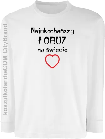 Najukochańszy łobuz na świecie - Longsleeve dziecięcy biały 