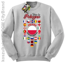 Vive la Pologne-Bluza STANDARD bez kaptura melanż