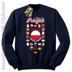 Vive la Pologne-Bluza STANDARD bez kaptura granatowa 