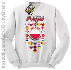 Vive la Pologne-Bluza STANDARD bez kaptura biała