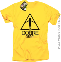 Dobre geny - Koszulka męska żółta
