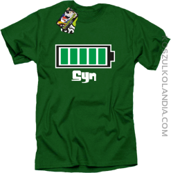 Syn - Bateria 100% - Koszulka męska zielona 