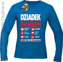 DZIADEK - Jednoosobowa działalność gospodarcza - longsleeve męski - Niebieski