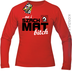 No i szach mat bitch - Longsleeve męski czerwony 