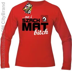 No i szach mat bitch - Longsleeve męski czerwony 