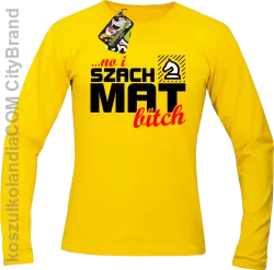 No i szach mat bitch - Longsleeve męski żółty 