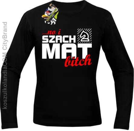 No i szach mat bitch - Longsleeve męski czarny 