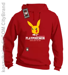 Play Pokemon - Bluza męska z kapturem czerwona 