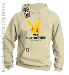 Play Pokemon - Bluza męska z kapturem beżowa 