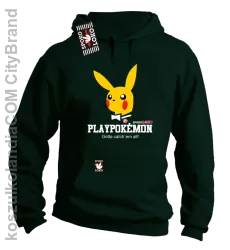 Play Pokemon - Bluza męska z kapturem butelkowa 