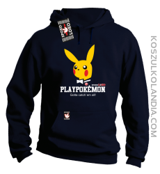 Play Pokemon - Bluza męska z kapturem granat