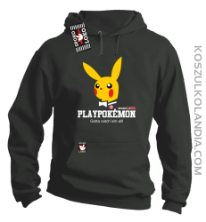 Play Pokemon - Bluza męska z kapturem szara 