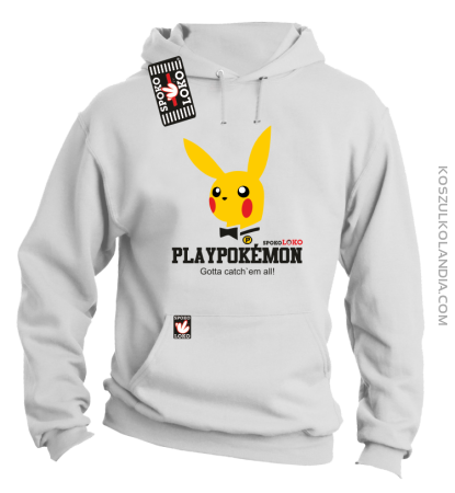 Play Pokemon - Bluza męska z kapturem 