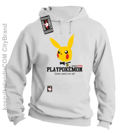 Play Pokemon - Bluza męska z kapturem 